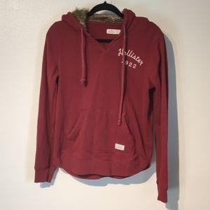 Hollister Fur Hooded Sweater